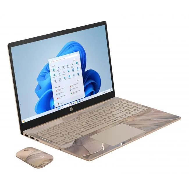 HP HP 15-fd0129ds 15.6" Intel N100 4GB 128GB UFS Chai Latte business laptop — foto produk