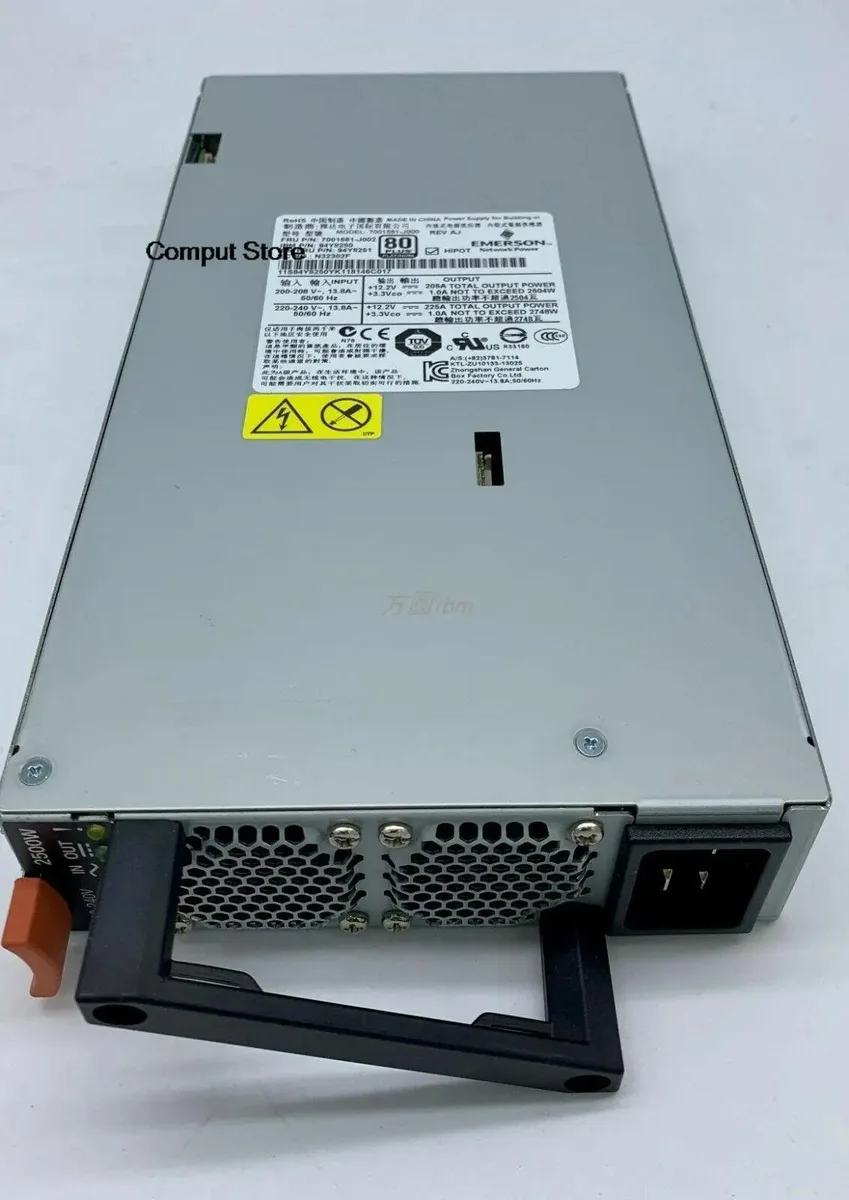 KHACHIMO KHACHIMO 94Y8250 94Y8251 Flex System Knife Box Power Supply 2500W — product photo