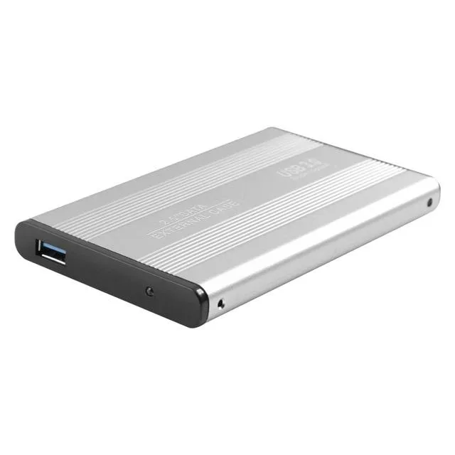Hetai Tech Hetai Tech 3TB USB 3.0 5Gbps 2.5" SATA Aluminium Drive Enclosure Silver — product photo