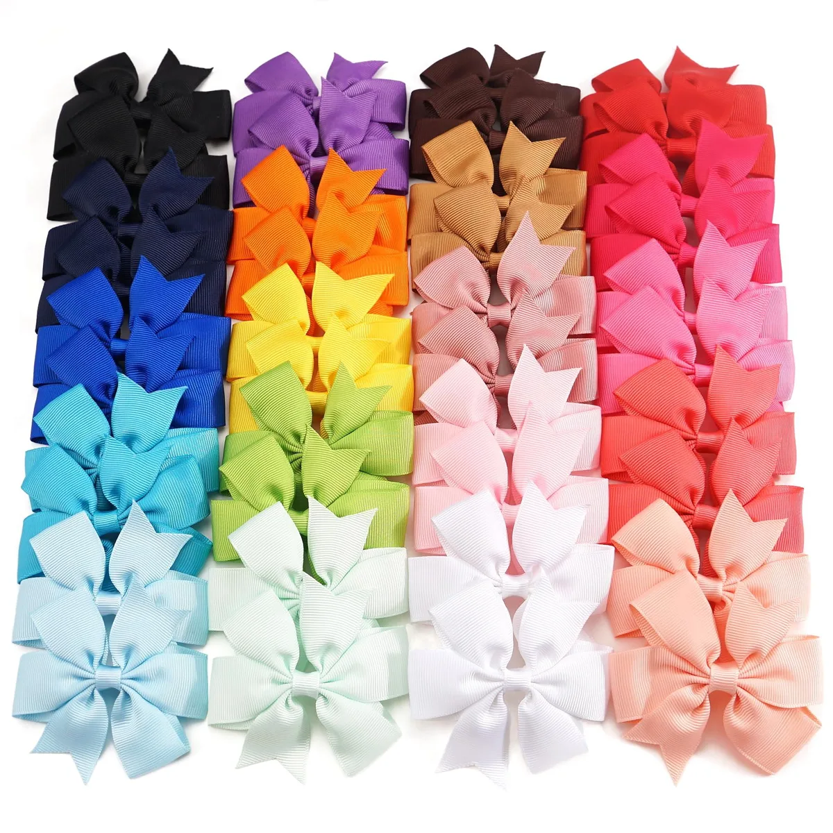CÉLLOT CELLOT-XY-36 40pcs Grosgrain Ribbon Pinwheel Hair Bow Clips — fotografija proizvoda