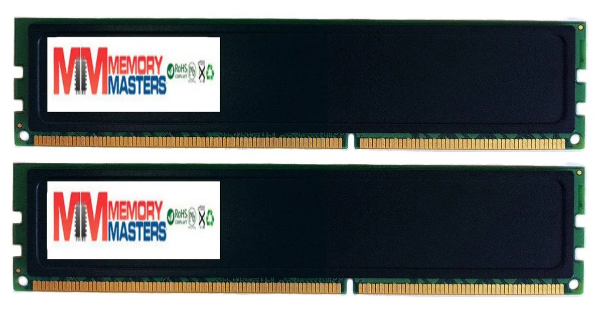 Two black heatspreader DIMMs in a matched 16GB kit