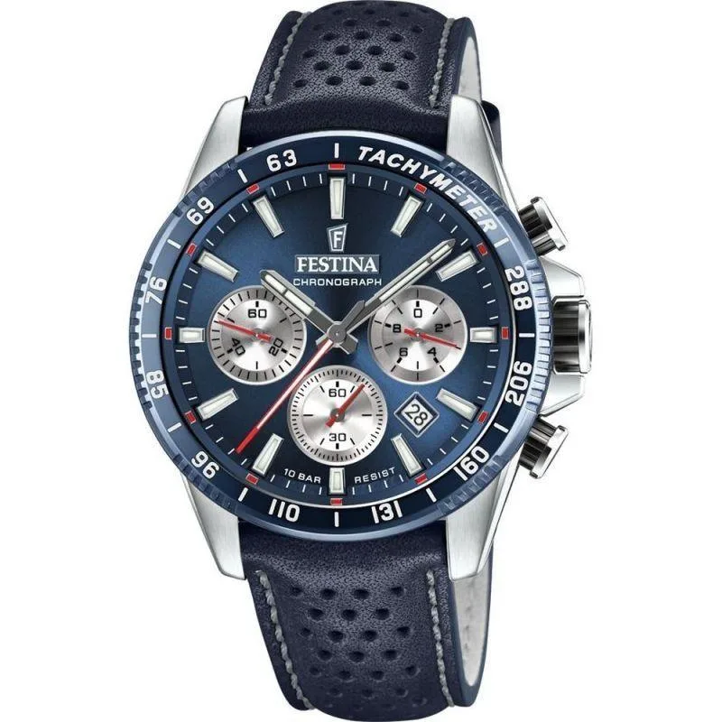 Festina Festina F20561-2 Chronograph Blue Dial Quartz 100M Watch — product photo