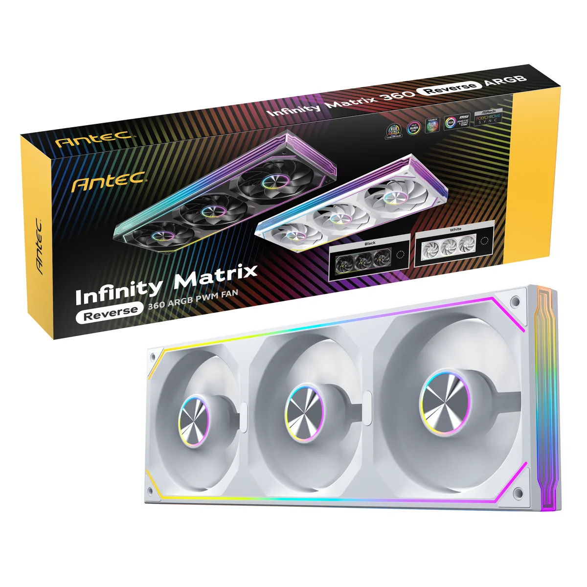 Antec Antec Infinity Matrix 360 Reverse ARGB White case fan — снимка на продукта