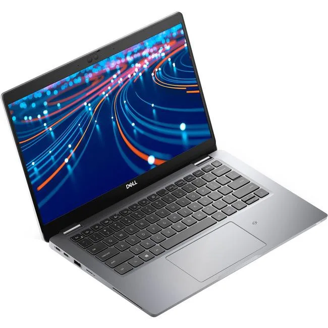 Silver 13.3 inch laptop with non-touch FHD screen and compact keyboard