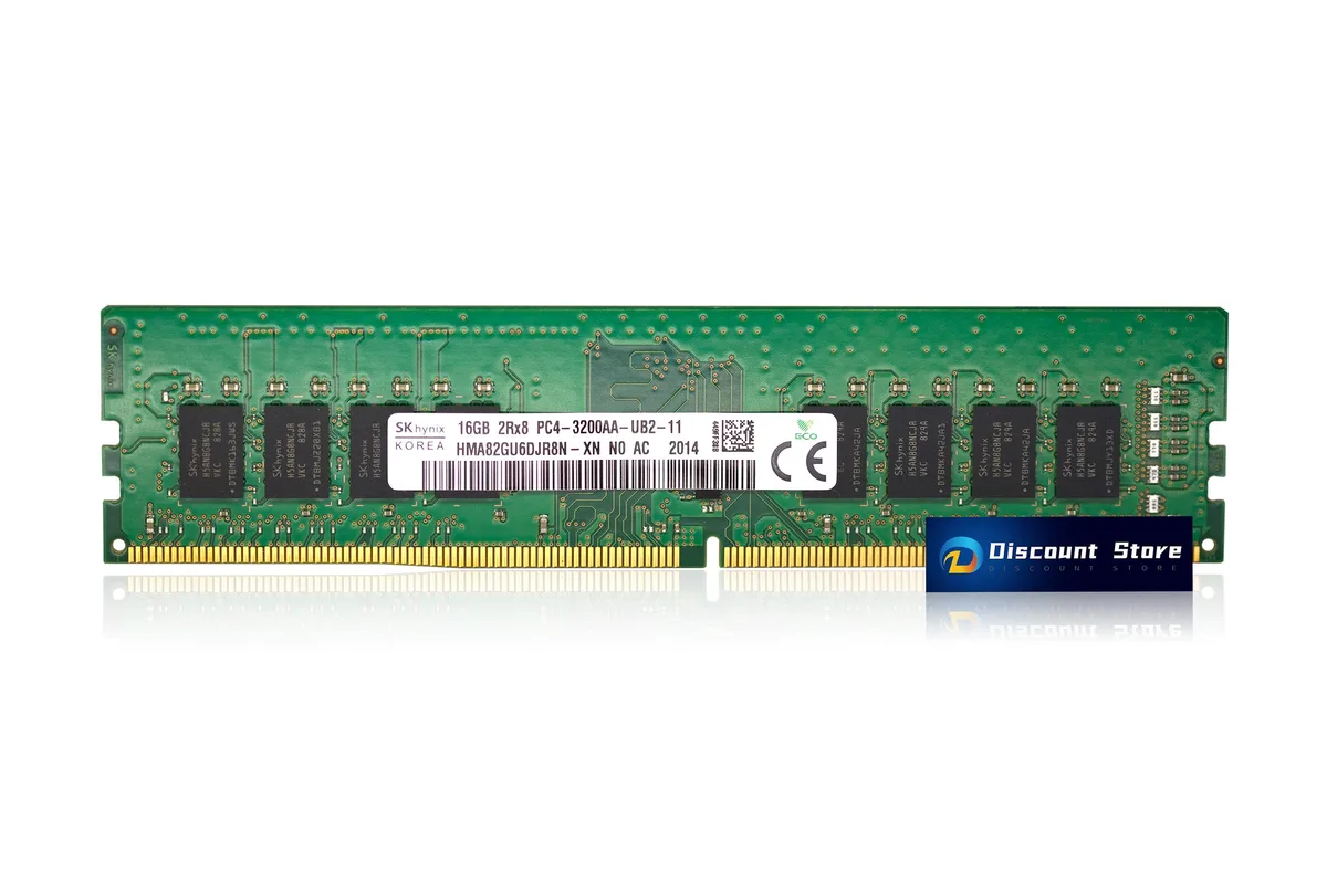 SK hynix SK hynix HMA82GU6DJR8N-XN 16GB DDR4 3200 2Rx8 PC4-3200AA 288-pin desktop RAM — product photo
