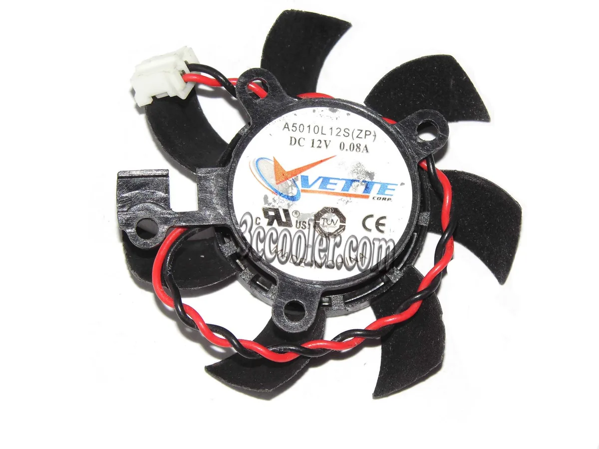 SunnyStar Co., Ltd SunnyStar Co., Ltd A5010L12S 12V 0.08A 45mm frameless black VGA fan for HD4350 4550 — toote foto