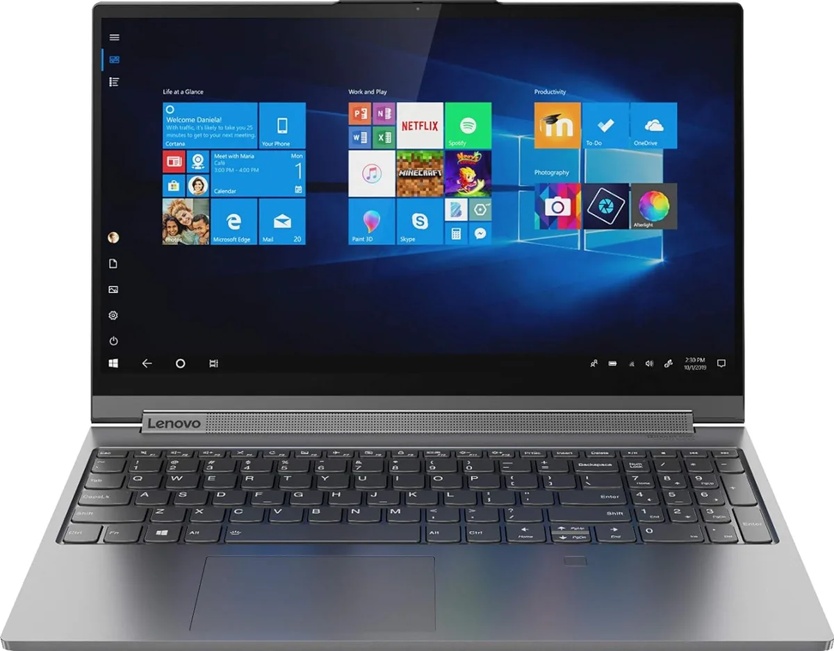 Grey 15.6 inch convertible laptop with touchscreen and included stylus pen
