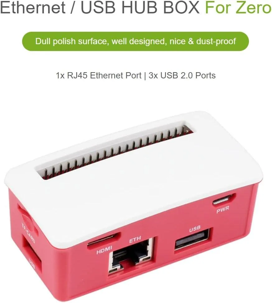 MCDODO MCDODO Ethernet USB HUB HAT B Box ABS Case 1 RJ45 10/100M 3 USB 2.0/1.1 — 제품 사진