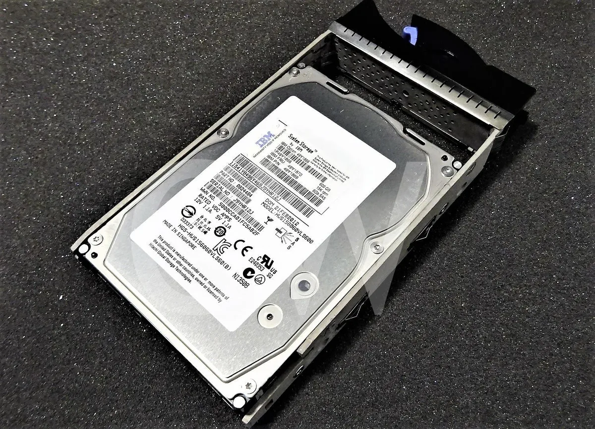 3.5 inch SAS hard drive with caddy tray