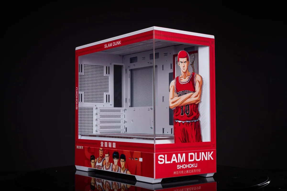 Corn Electronics Corn Electronics Arashi Slam Dunk M-ATX/ITX PC case White Blue — product photo