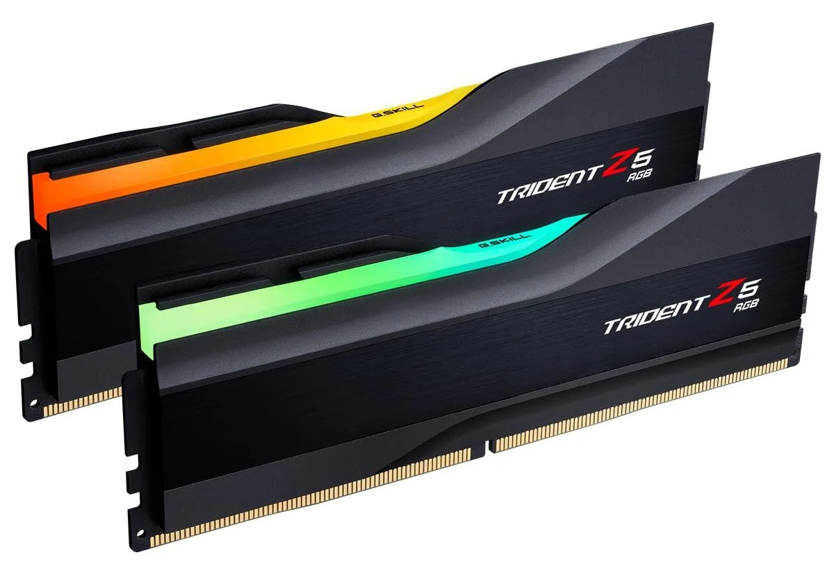 G.SKILL G.SKILL Trident Z5 RGB DDR5 32GB (2x16GB) 6400MT/s CL30 F5-6400J3039G16GX2-TZ5RK desktop RAM — product photo