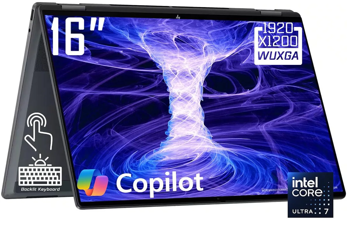 HP HP OmniBook X 2-in-1 Core Ultra 7 256V 16GB 1TB 16" WUXGA Touch — снимка на продукта