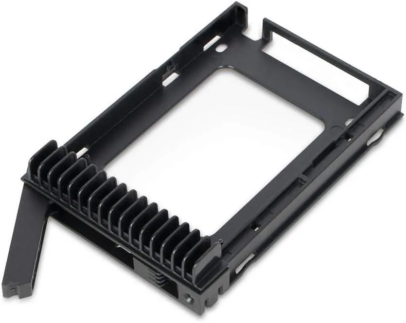 Black metal drive tray for 2.5 to 3.5 bay
