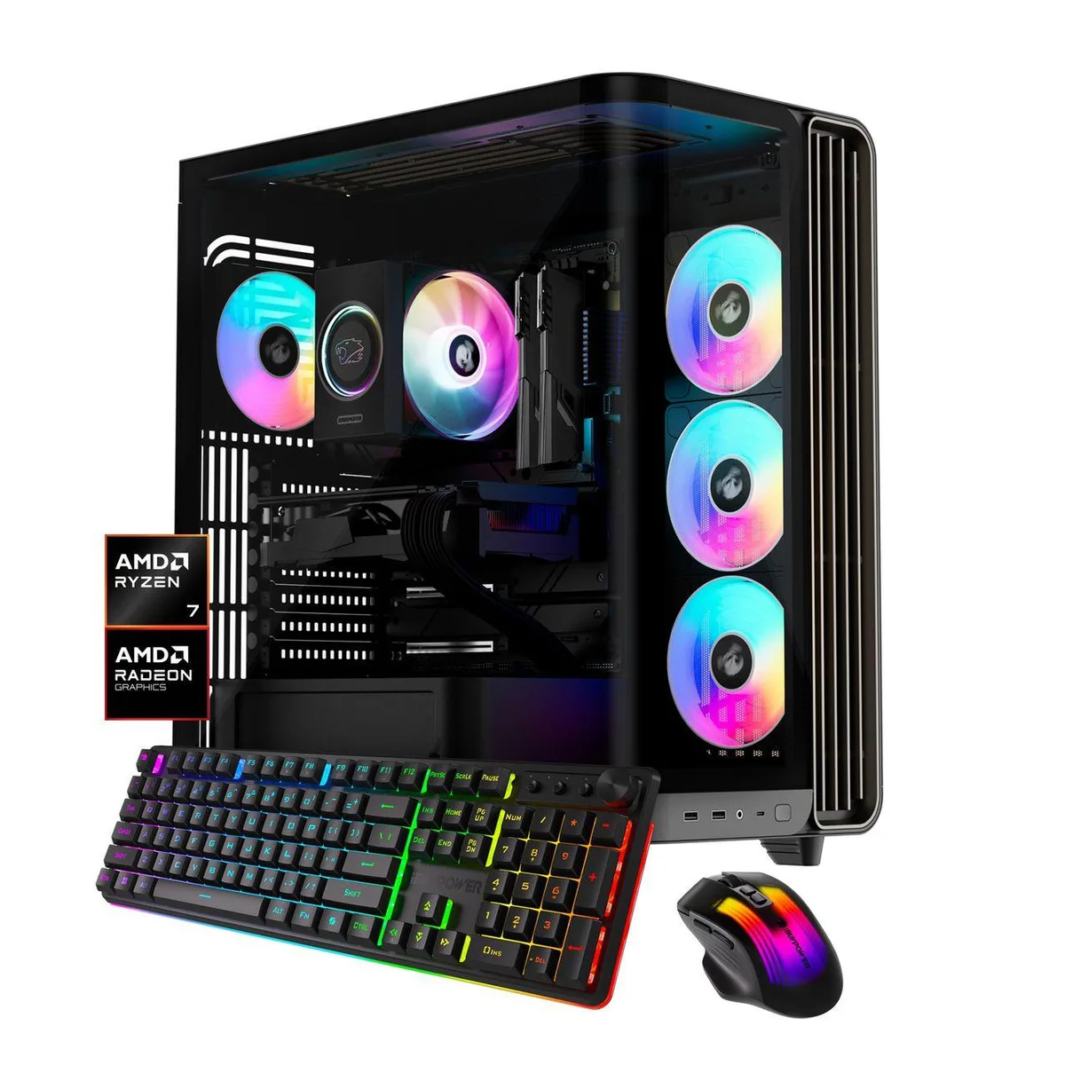 iBUYPOWER iBUYPOWER Trace Gaming PC Ryzen 7 9700F Radeon RX 9070 XT 32GB DDR5 1TB NVMe — fotografia produktu