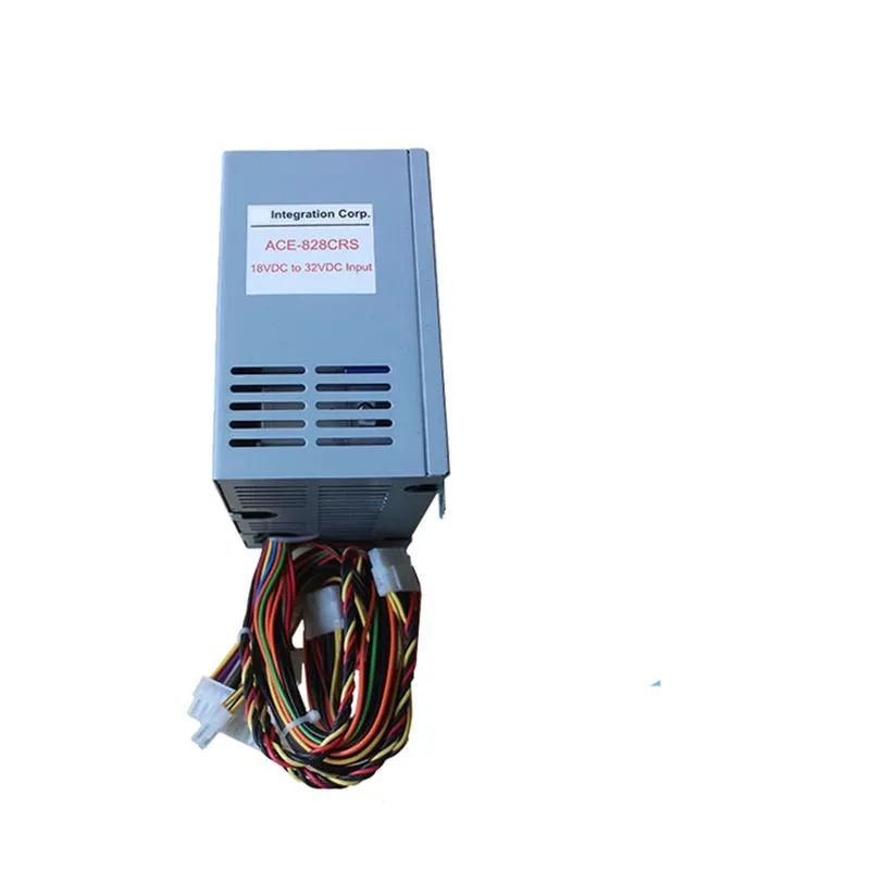 Silver rectangular ATX power supply unit with cooling fan visible