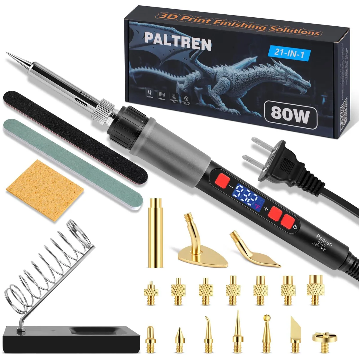 Creality PTSI-80 21-in-1 3D Printer Smoothing Tool Kit 80W Soldering Iron — product photo
