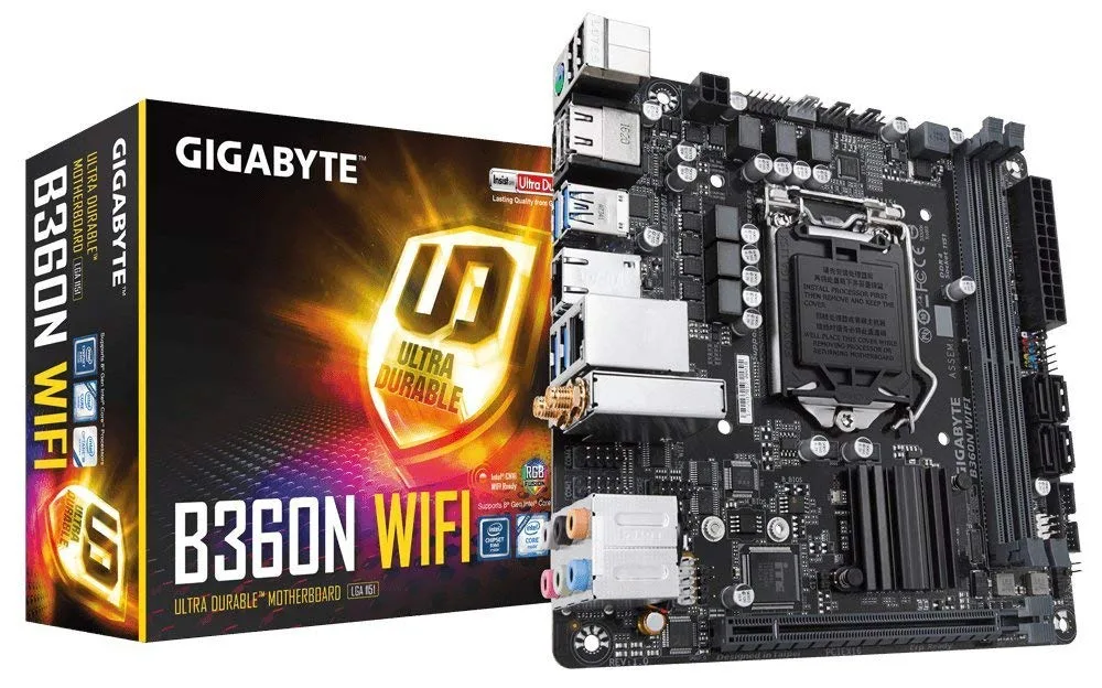 GIGABYTE GIGABYTE B360N WIFI Intel motherboard — photo du produit