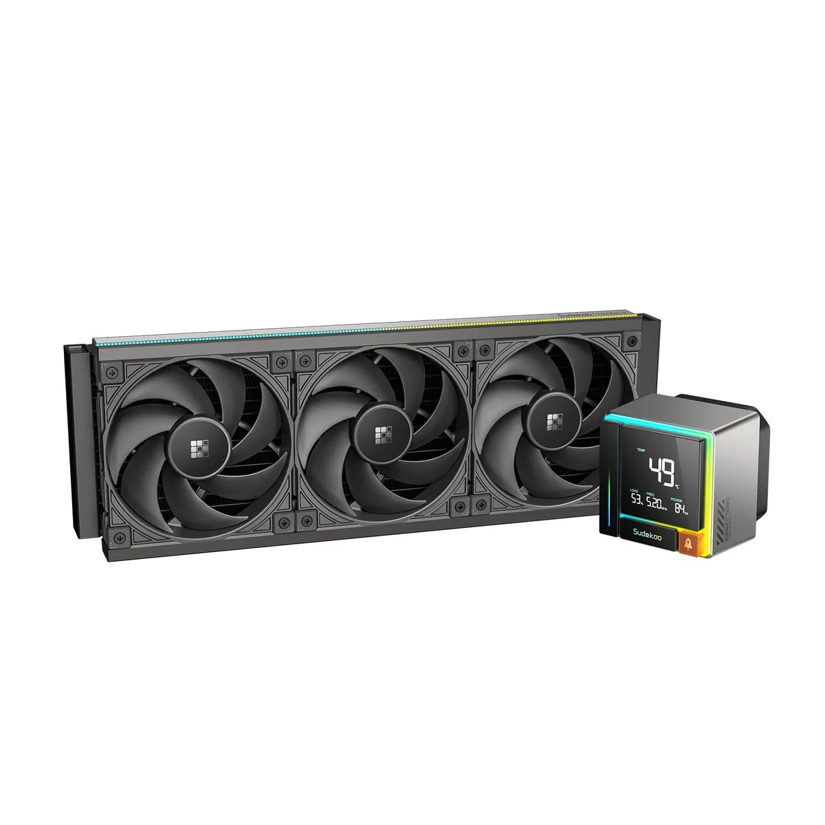 Sudokoo Sudokoo ENERGLO 360 liquid cooler 360mm AIO 3 x 120mm black — product photo