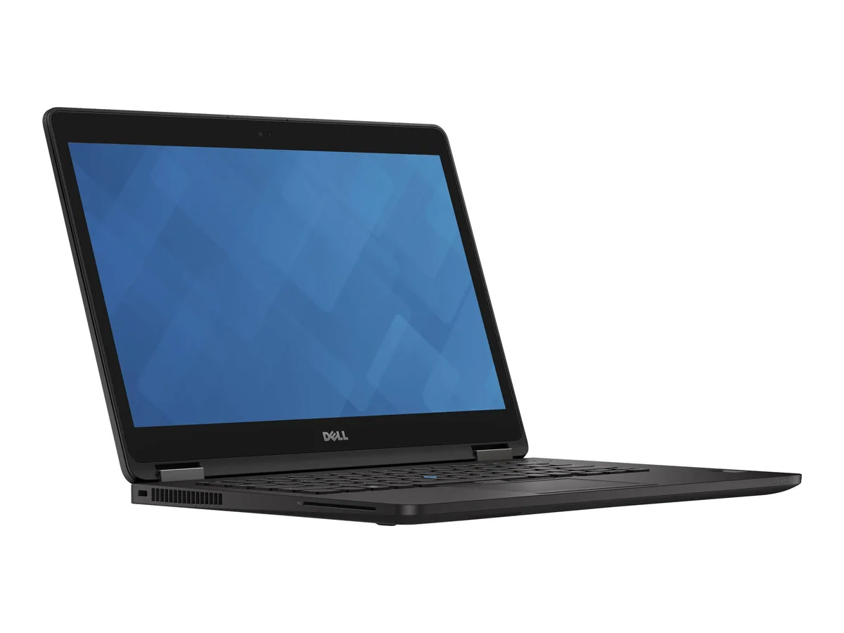 Black Dell Latitude E7470 14in laptop closed lid