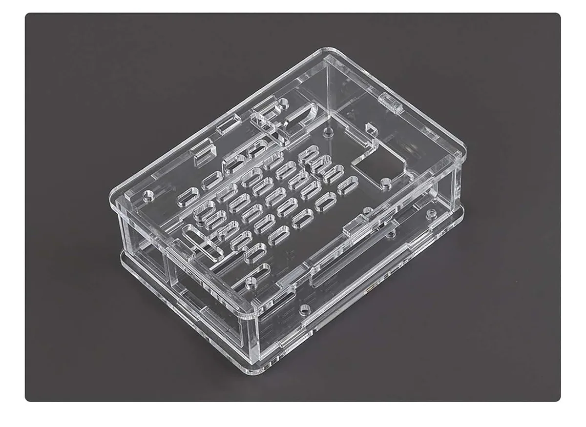 LORDWORLD LORDWORLD Clear Acrylic Case for Raspberry Pi 5 with Official Active Cooler Support — صورة المنتج