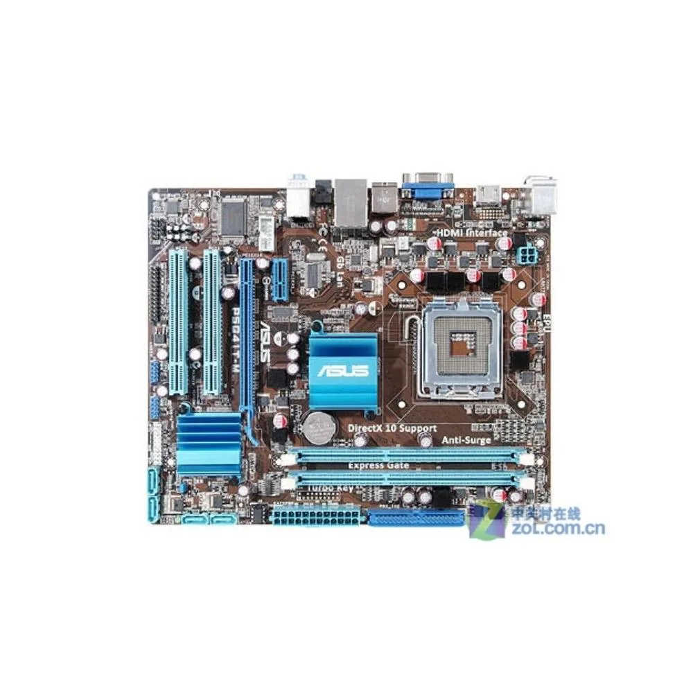 Green Micro ATX motherboard with LGA 775 socket and DDR3 slots