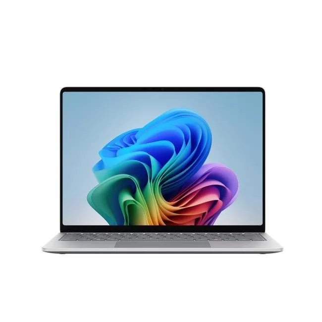 Thin platinum aluminium laptop with 13.8 inch touchscreen display