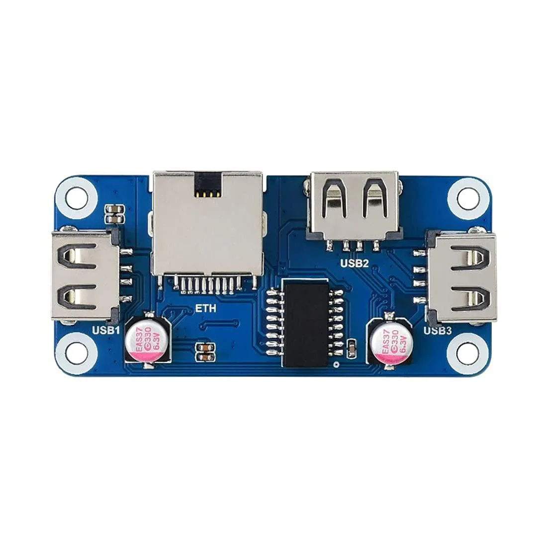 LORDWORLD LORDWORLD Ethernet USB HUB HAT B 1x RJ45 3x USB 2.0 development board — foto produk