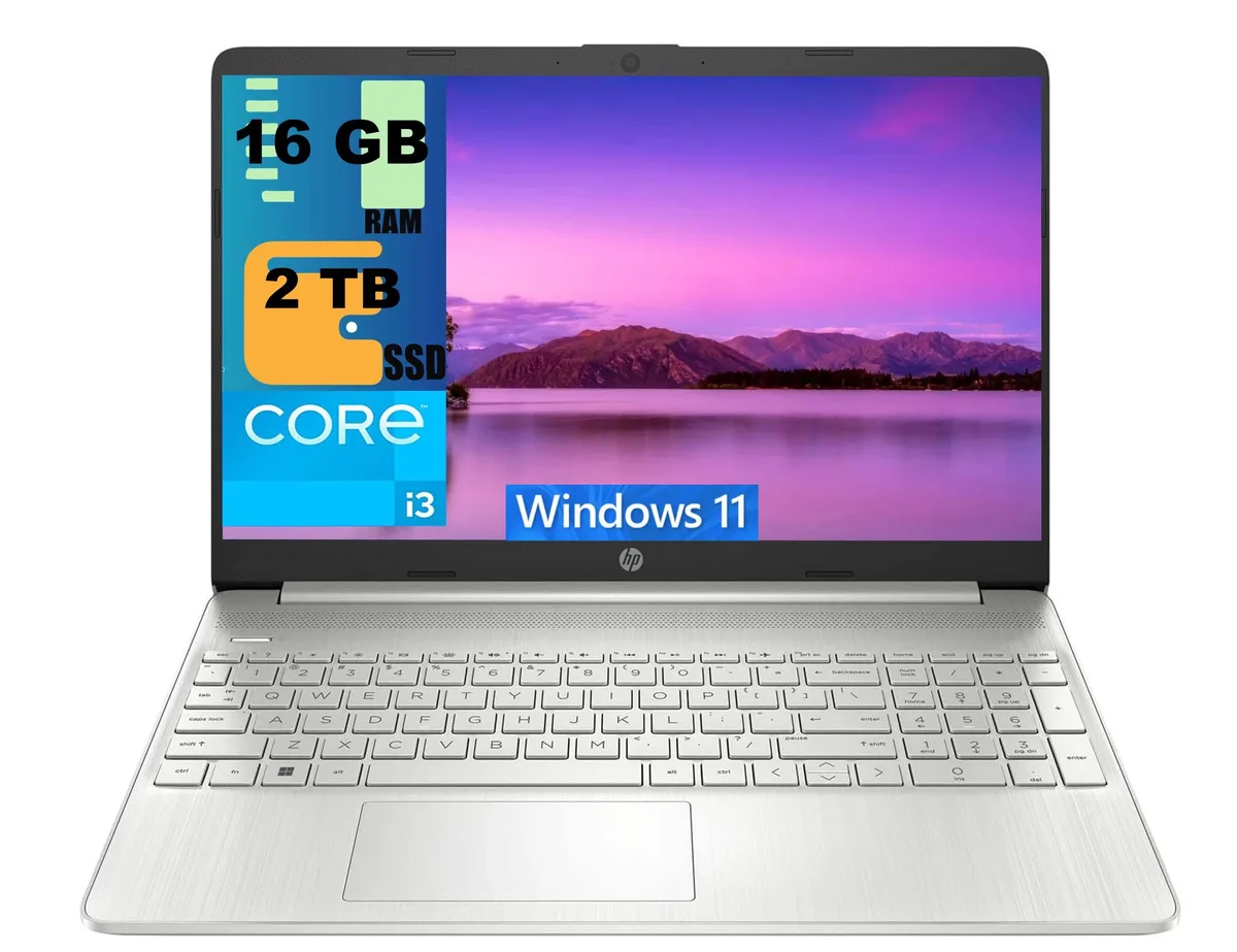 HP HP 15 laptop i3-1215U 16GB 2TB SSD Silver — product photo