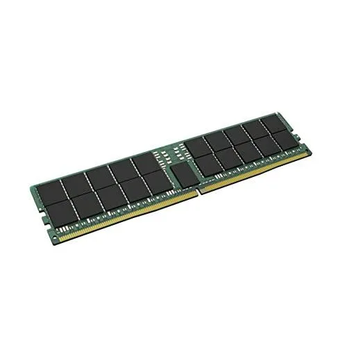 Green PCB DDR5 DIMM with black chips, no heat spreader, 288 gold pins, single rank