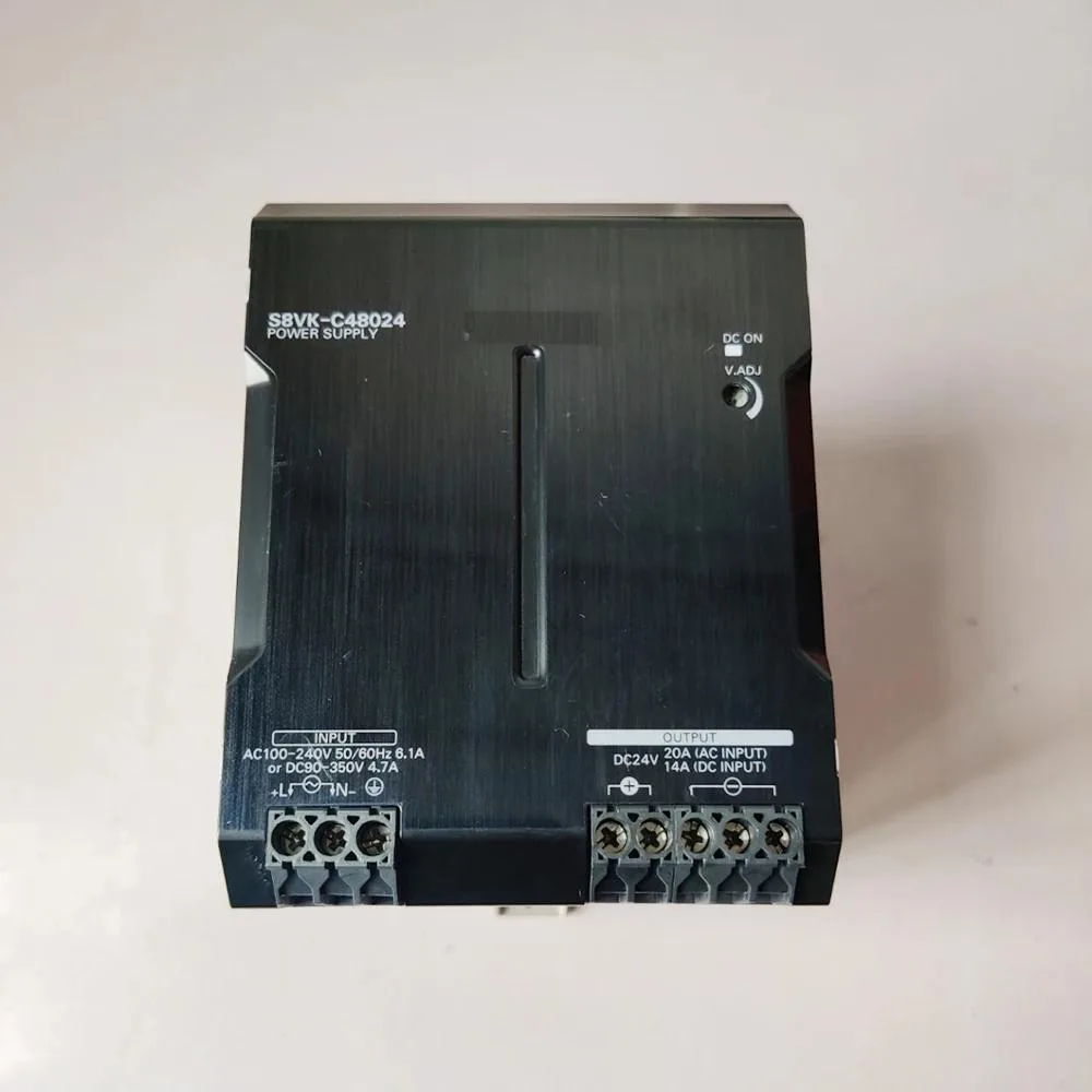 Rectangular ATX power supply unit in silver metal finish