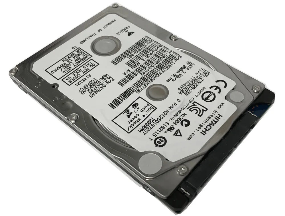 HGST HGST Travelstar Z7K320 HTS723225A7A364 250GB 7200 RPM 16MB Cache SATA 2.5" laptop hard drive — zdjęcie produktu