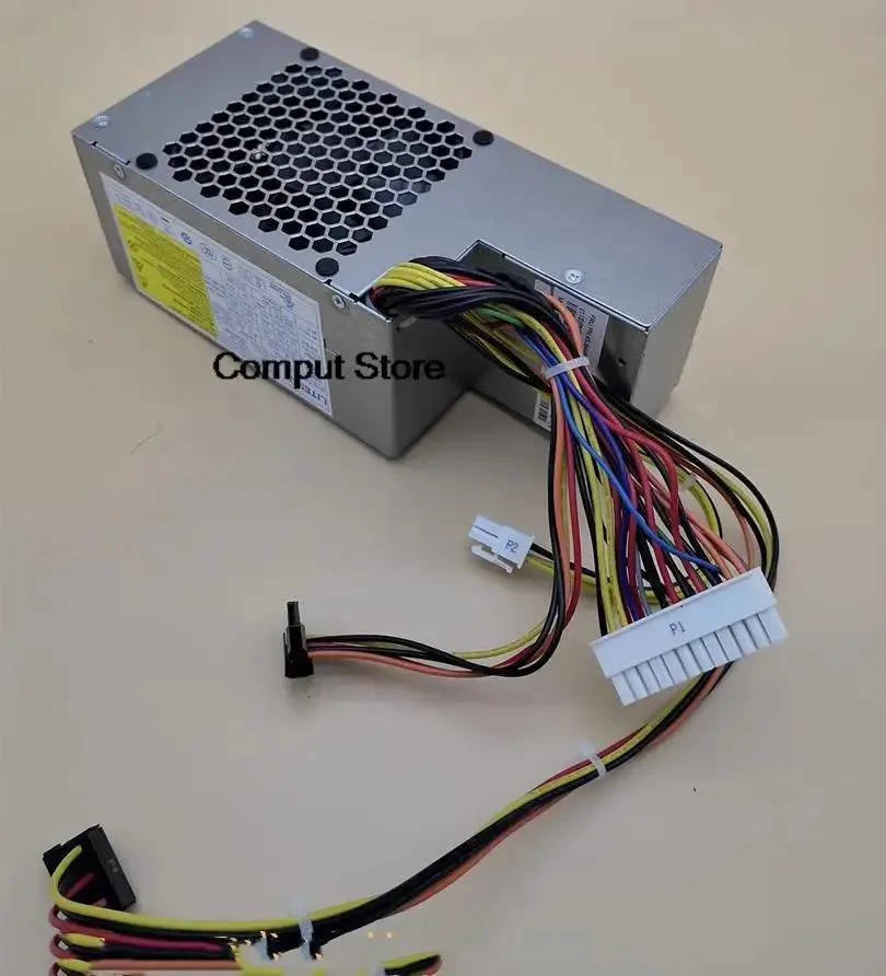 New ATX power supply unit in black metal casing
