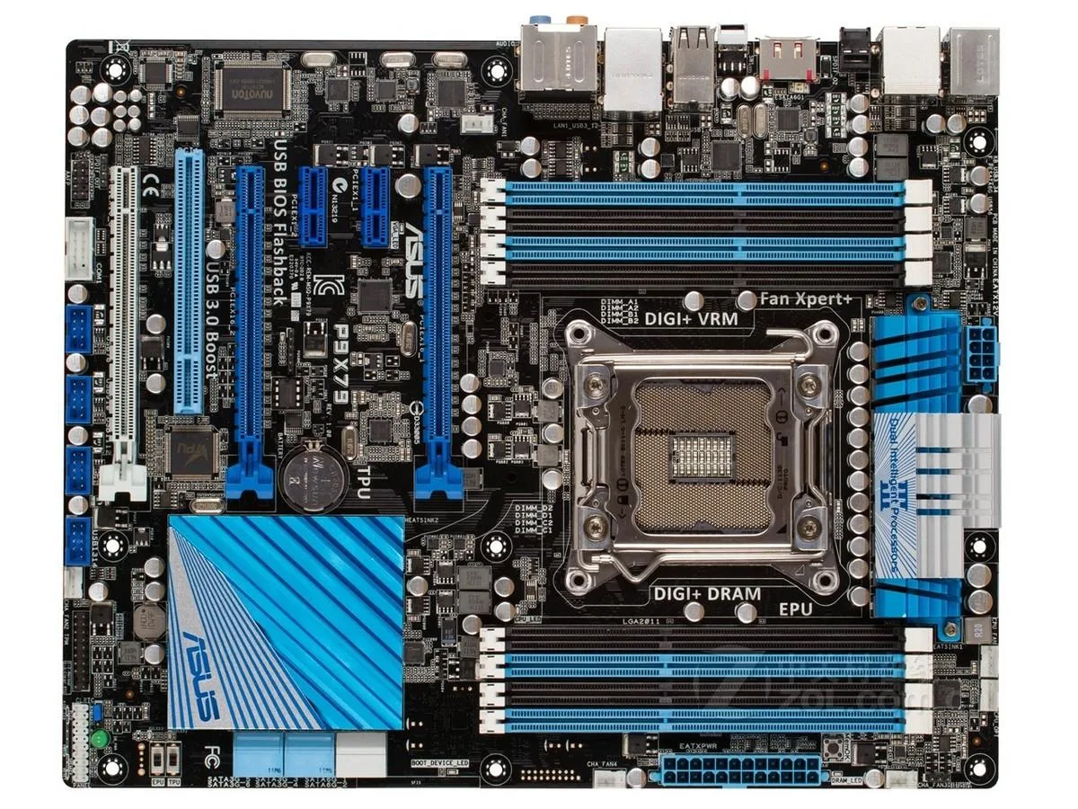 ASUS ASUS P9X79 Intel X79 motherboard LGA 2011 DDR3 64GB — product photo