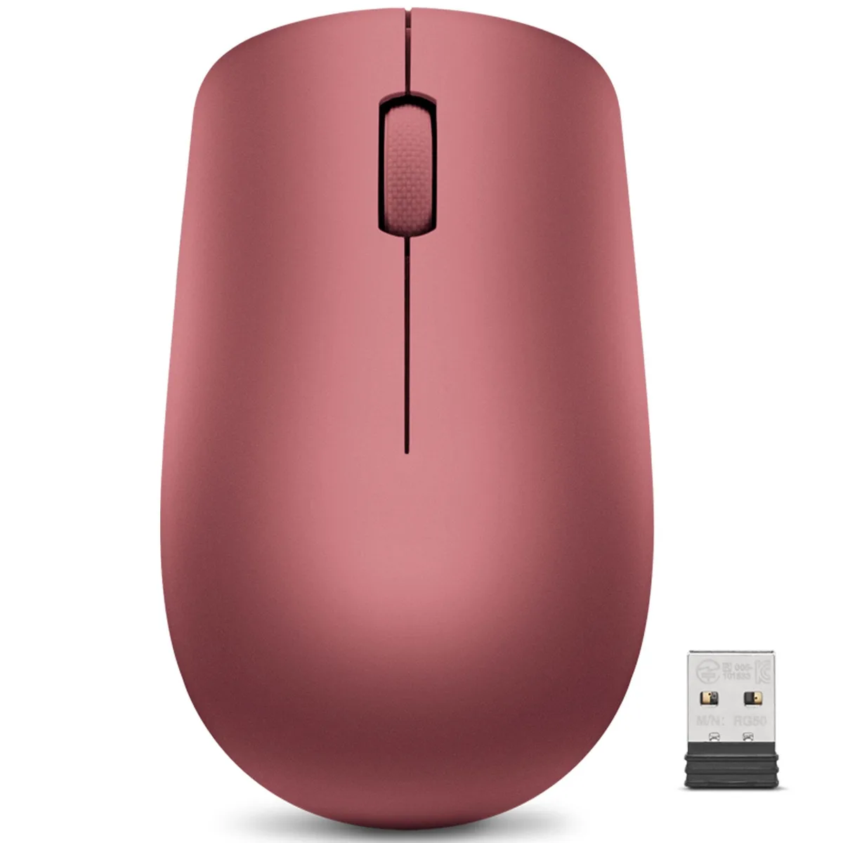 Lenovo 530 wireless gaming mouse in cherry red finish