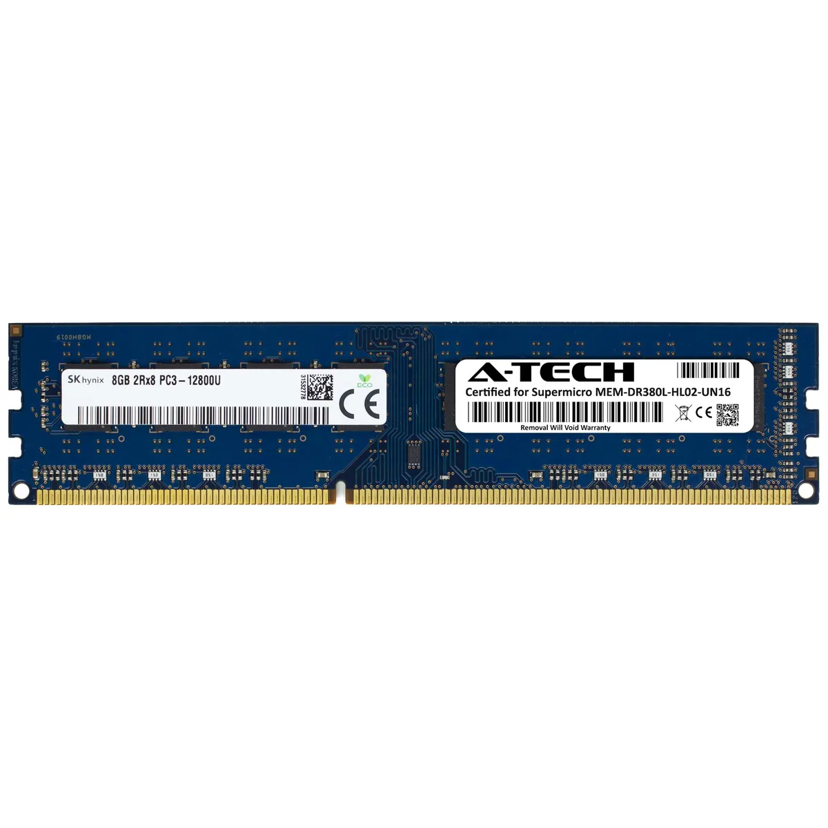 A-Tech A-Tech Supermicro Certified 8GB DDR3 1600MHz CL11 1.5V DIMM 240-Pin Desktop RAM — product photo