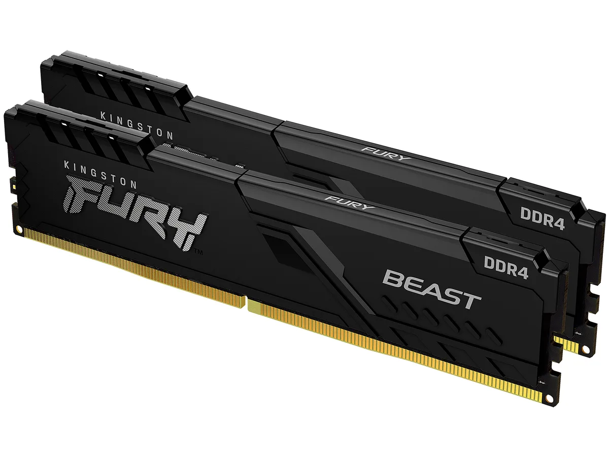 Kingston Technology Corp. Kingston Technology Corp. KF432C16BB1K2/32 FURY Beast 32GB (2x16GB) DDR4 3200 CL16 desktop RAM — product photo