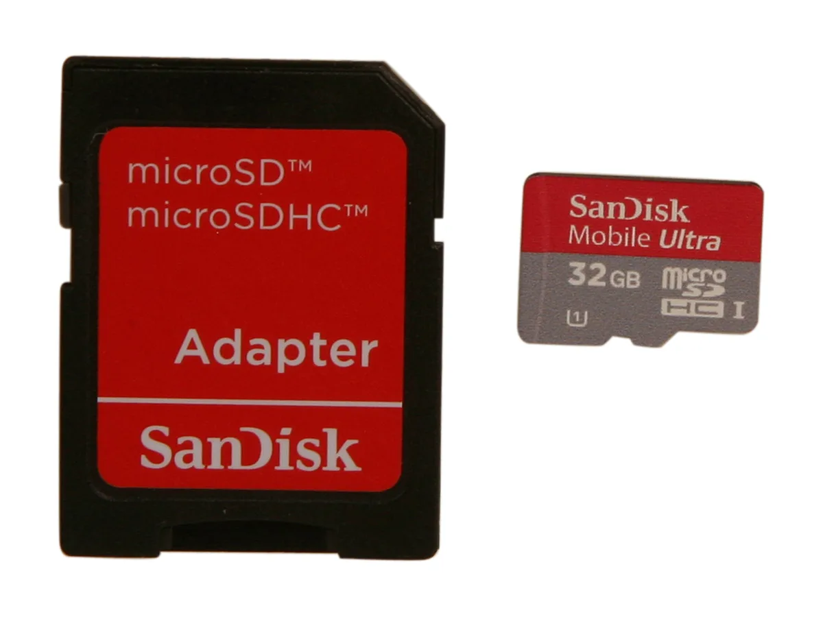SanDisk SanDisk SDSDQUA-032G-A11A 32GB microSDHC memory card — صورة المنتج