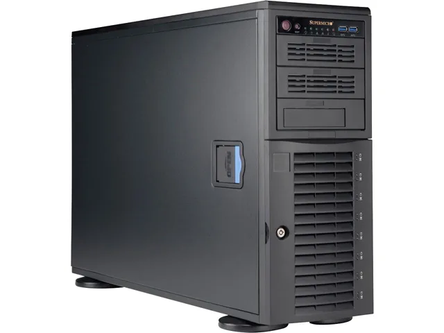 Supermicro Supermicro CSE-743AC-1K26B-SQ 4U tower server chassis 1200W 8 hot-swap bays — produktfoto