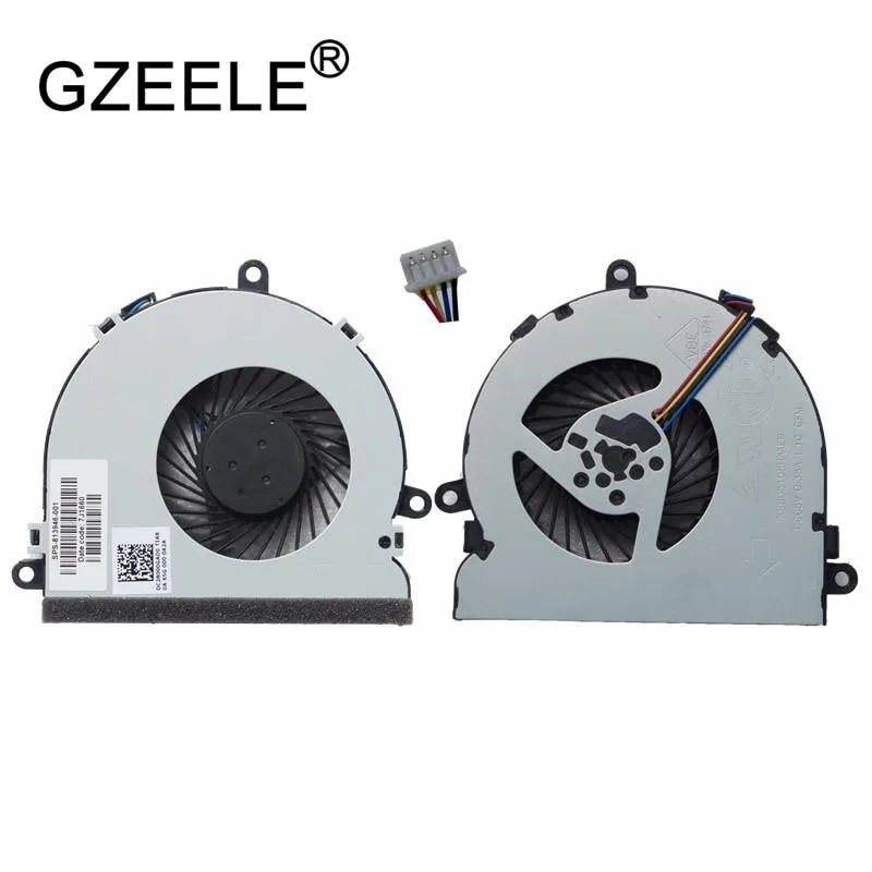 Black CPU cooling fan with heatsink for HP 15-BA laptop