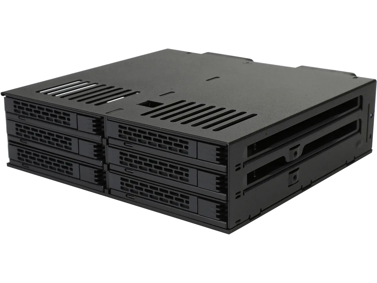 ICY DOCK ICY DOCK MB326SP-B 6 Bay 2.5" SATA Hot Swap Cage 5.25" Bay — fotografie produktu