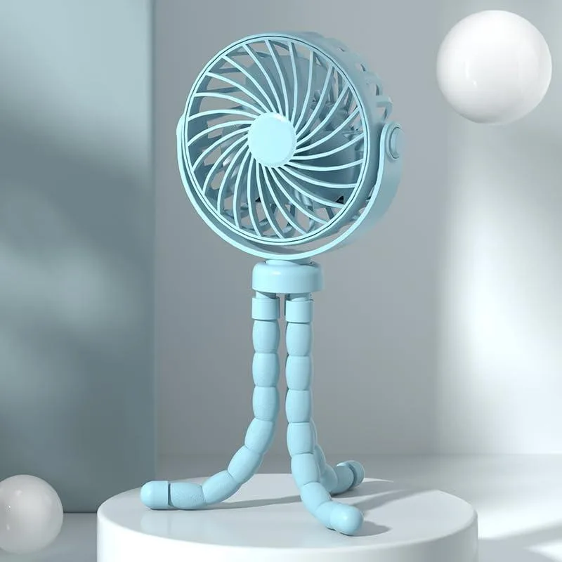 ORMOS Octopus Fan 10907975139 Blue 360° 720° 20dB 500mAh — foto produk