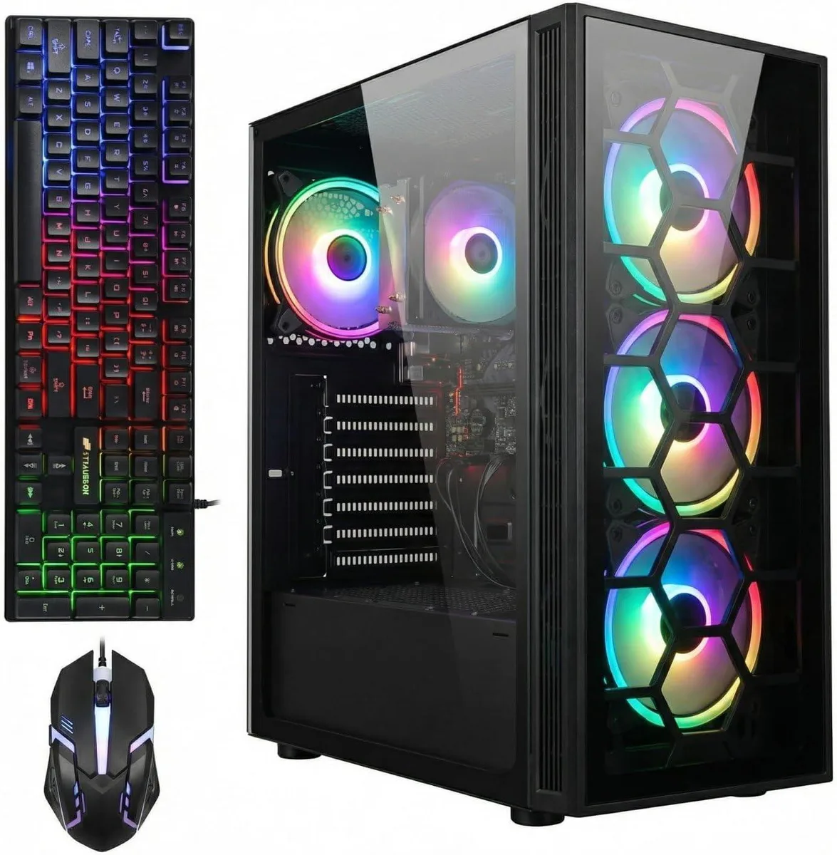 STGAubron STGAubron ABR1722 Gaming PC Ryzen 5 2400G Radeon RX 580 16GB DDR4 512GB SSD — fotografija proizvoda
