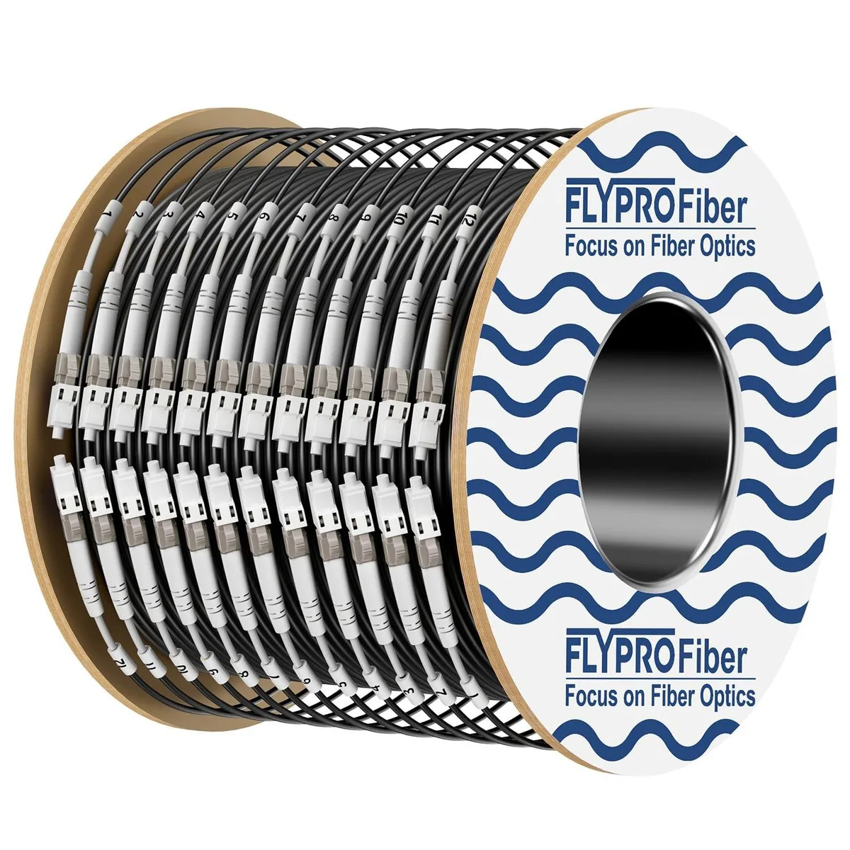 ARCTIC ARCTIC 12 Core Outdoor Armored Fibre Optic Cable 75m OM3 LC to LC — 商品照片