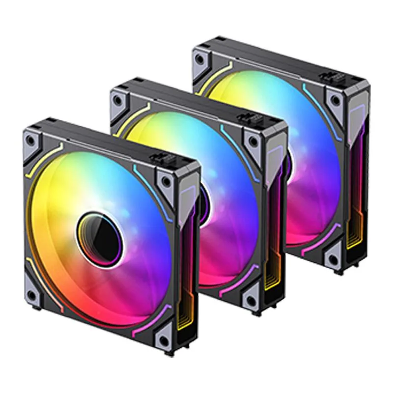 Corn Electronics Corn Electronics ZH-120 ARGB 3-Pack 120mm Case Fans — foto do produto