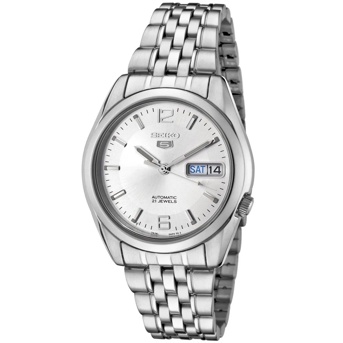 Seiko Seiko 5 SNK385K1 Automatic Watch Silver 37 mm — ürün fotoğrafı