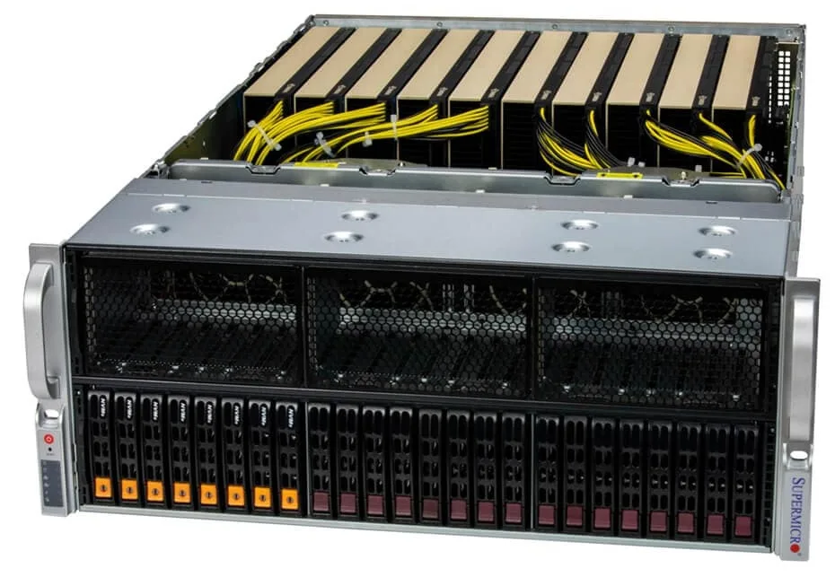 Supermicro Supermicro SYS-421GE-TNRT-02-G1 4U rack server 2×Xeon 8562Y+ 1TB DDR5 8×L40S — photo du produit