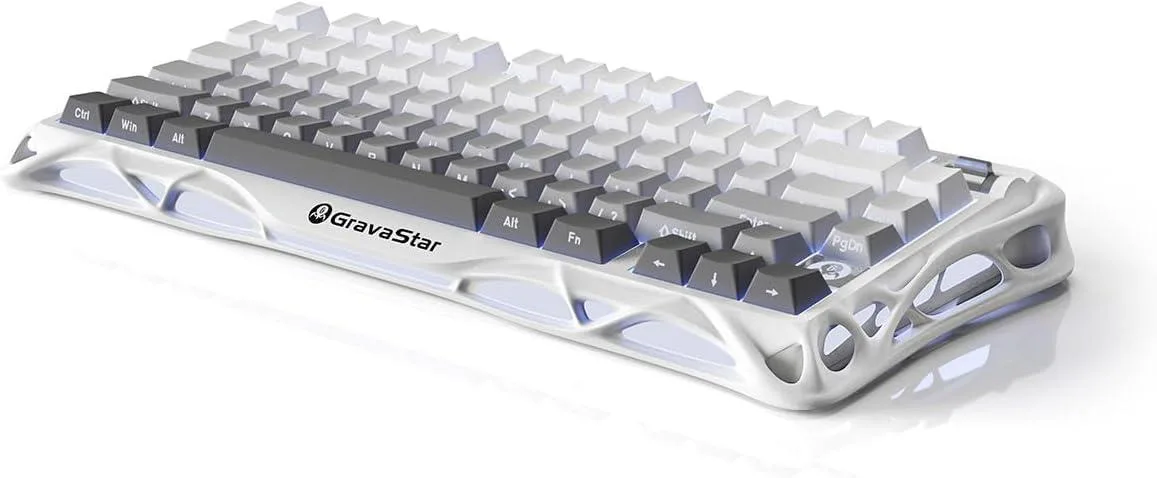 BFKK BFKK Mercury K1 75% Wireless Mechanical Gaming Keyboard Gradient White — fotografia produktu