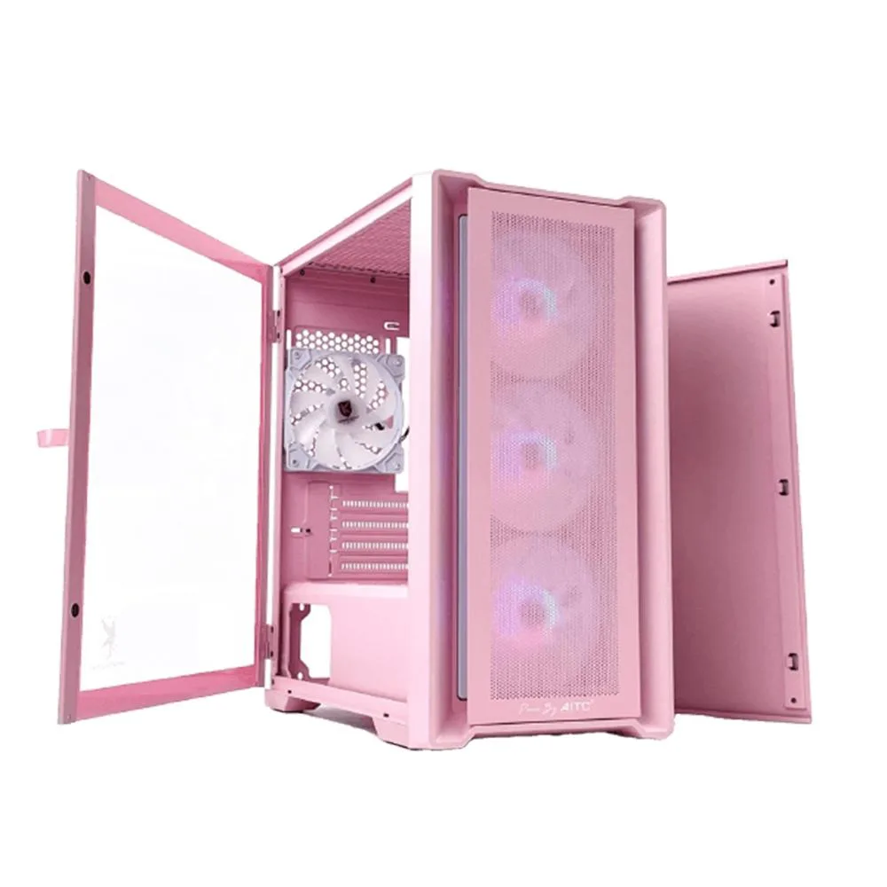 KINGSMAN GAMING KINGSMAN GAMING CuBic-PINK Micro-ATX PC case — product photo