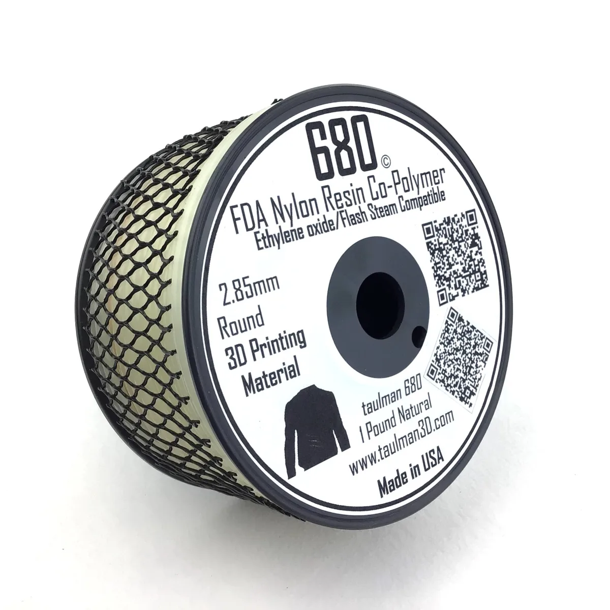 Taulman 3D Taulman 3D Nylon 680 Filament 2.85mm 1lb Natural 3D Printers Accessories — Produktfoto
