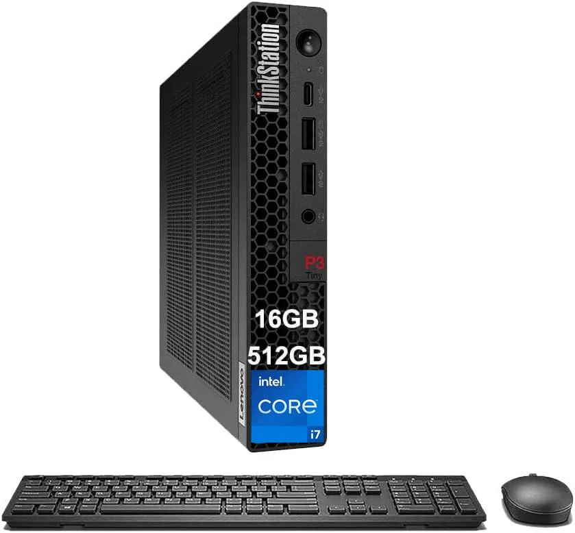 Lenovo Lenovo ThinkStation P3 Tiny Desktop PC i7-14700 16GB 512GB NVMe Win 11 Pro — product photo